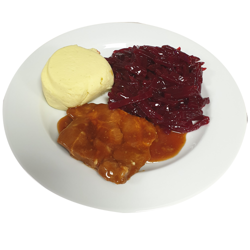 Procureurlap (v) Vleesjus rode bieten aardappelpuree